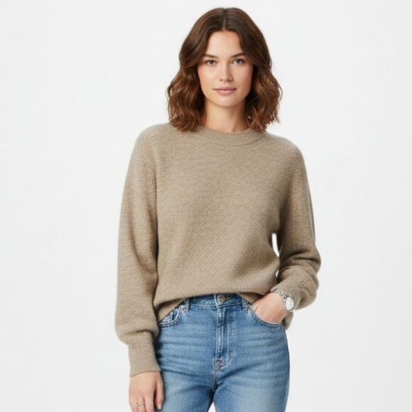 H&M Wool Blend Sweater Women's Size S Crew Neck Minimalist - Picture 7 of 7